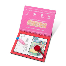 Melissa & Doug Magiczna Kolorowanka Wodna WaterWOW zestaw deluxe z lupą - bajki księżniczki