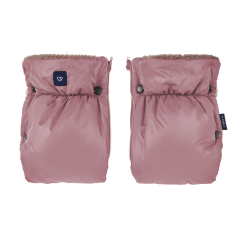 ZAFFIRO dwuczęściowe mufki 2w1 do wózka LAMA BLUSH