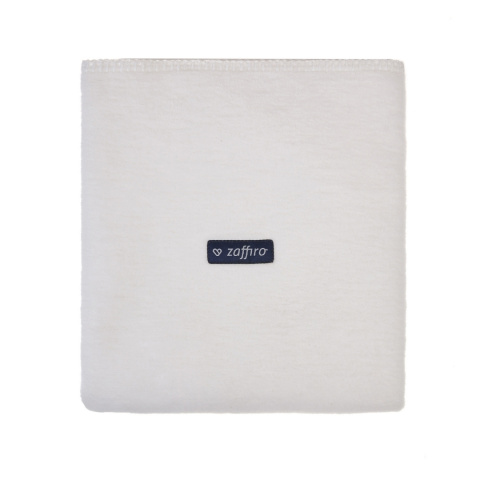 Zaffiro Kocyk bawełniany dziecięcy do wózka - biały