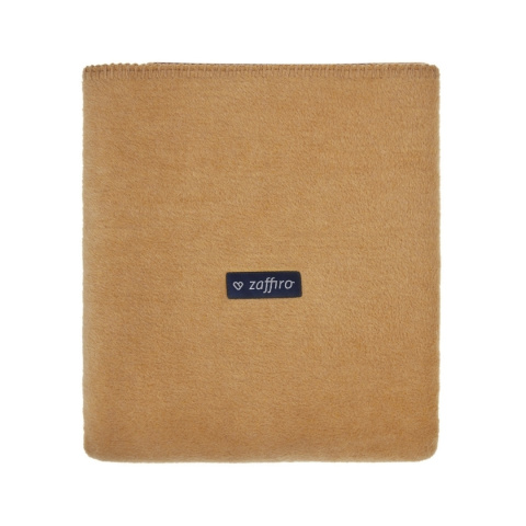 Zaffiro Kocyk bawełniany dziecięcy do wózka - musztardowy