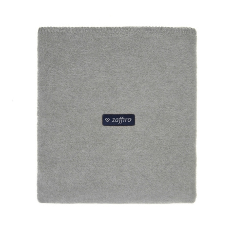 Zaffiro Kocyk bawełniany dziecięcy do wózka - szary