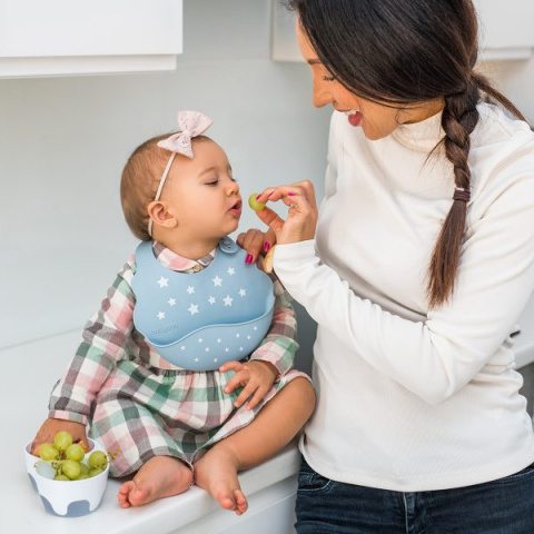 BABYONO Miseczka dla dzieci i niemowląt dwukomorowa z łyżeczką