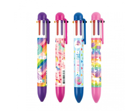 Ooly Długopis Sześciokolorowy 6 w 1 - Jednorożce fioletowy