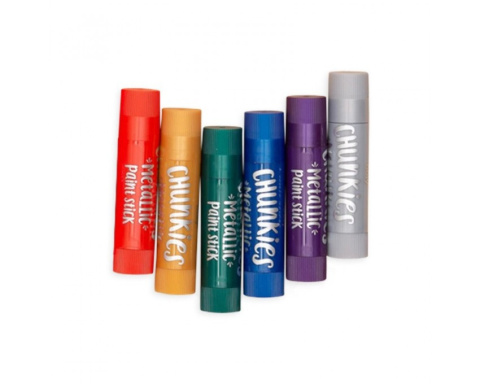 Ooly Farba w Kredce 6 szt. metaliczne Chunkies Paint Sticks