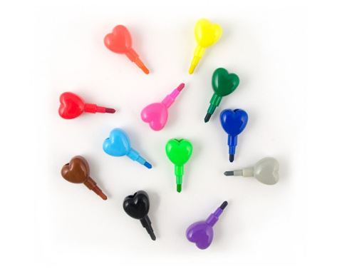 Ooly Kredki Przekładane 12el Serce do Serca Heart To Heart