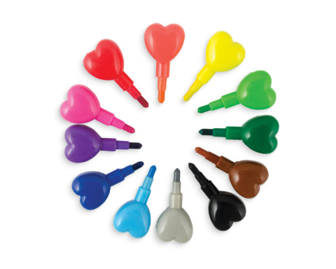 Ooly Kredki Przekładane 12el Serce do Serca Heart To Heart