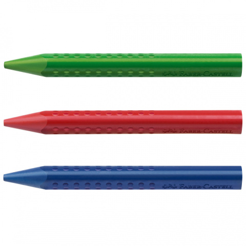 Faber Castell Kredki Grip trójkątne woskowe 12 kolorów