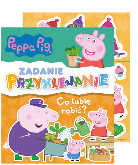 Peppa Pig. Zadanie Przyklejanie. Co lubię robić?