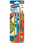 Pędzelki szkolne 3szt do farb i kleju BAMBINO