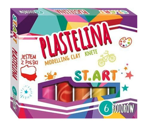 Plastelina 6 kolorów St.Art ST-MAJEWSKI