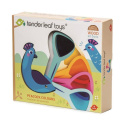Tender Leaf Toys Drewniana zabawka, Poznajemy kolory - paw z kolorowymi szybkami