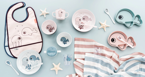 Done by Deer Talerzyk z Przyssawką Wally Blue