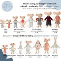 Maileg Myszka - Baby mouse, Sleepy/wakey in box - Girl