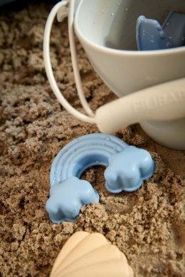 Filibabba Silikonowy zestaw wiaderko i zabawki do piasku Blue Alfie
