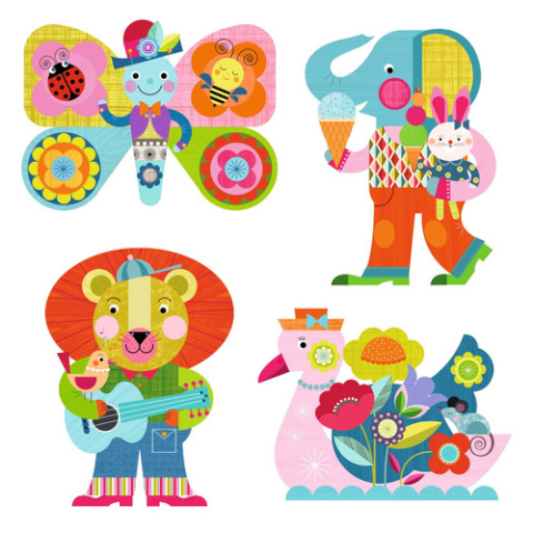 DjecoWodne kolorowanki "Kolorowe zwierzątka" DJ09069