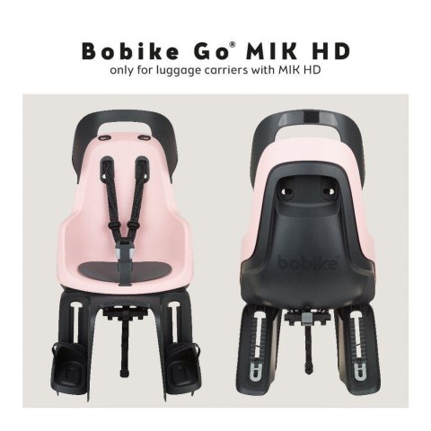 Fotelik row.Bobike GO bagażnik MIK HD Candy Pink