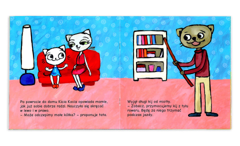 Kicia Kocia na rowerze