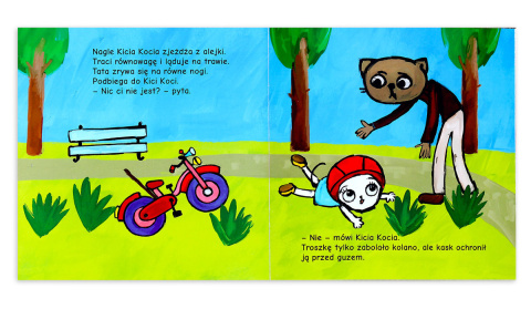 Kicia Kocia na rowerze