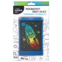 Graphics tablet with drawing worksheets, transparent blue KIDEA