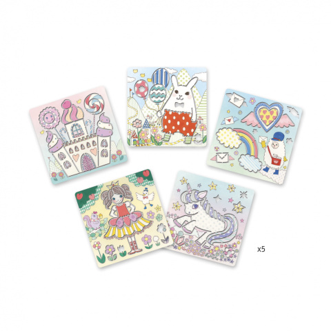 Djeco Szablony do odrysowania JEDNOROŻCE DJ08862