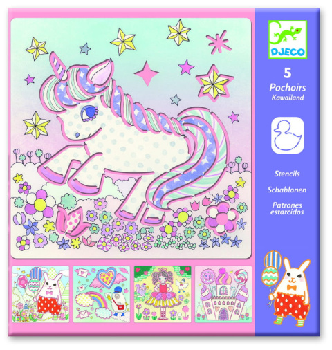 Djeco Szablony do odrysowania JEDNOROŻCE DJ08862