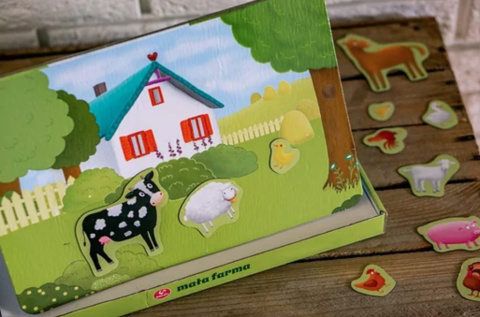 Kukuryku Układanka magnetyczna mała farma | wiek 3+