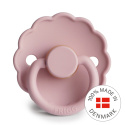 FRIGG Smoczek 6-18m Daisy Kauczuk Baby Pink - Rozmiar 2