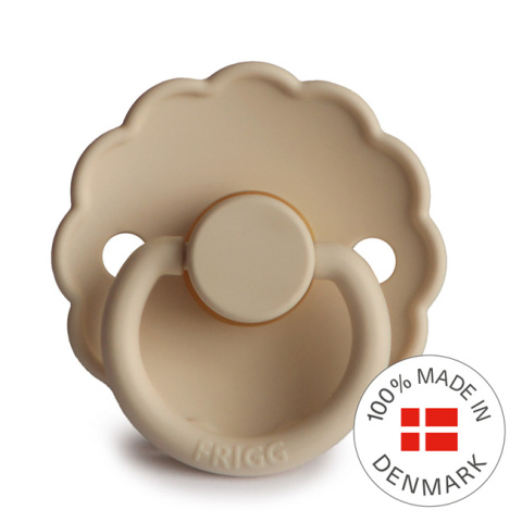 FRIGG Smoczek 0-6m Daisy Kauczuk Croissant - Rozmiar 1