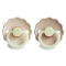 FRIGG Smoczki 6-18m Night Daisy Kauczuk 2-Pack Cream / Croissant - Rozmiar 2