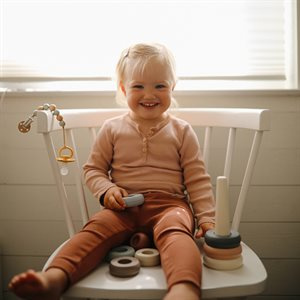 FRIGG Smoczek 0-6m Daisy Kauczuk Glacier Blue - Rozmiar 1