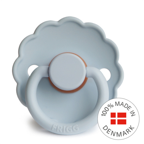 FRIGG Smoczek 0-6m Daisy Kauczuk Powder Blue - Rozmiar 1