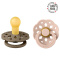 BIBS BOHEME 2-PACK S DARK OAK & BLUSH 0-6m Smoczki uspokajające kauczuk Hevea
