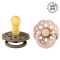 BIBS BOHEME 2-PACK M DARK OAK & BLUSH 6-18m Smoczki Uspokajające kauczuk Hevea