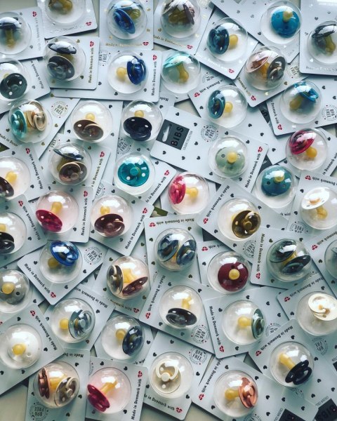 BIBS RUST S Smoczek 0-6m Uspokajający kauczuk Hevea