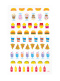 Ooly Mini Naklejki Itsy Bitsy - Fast Food