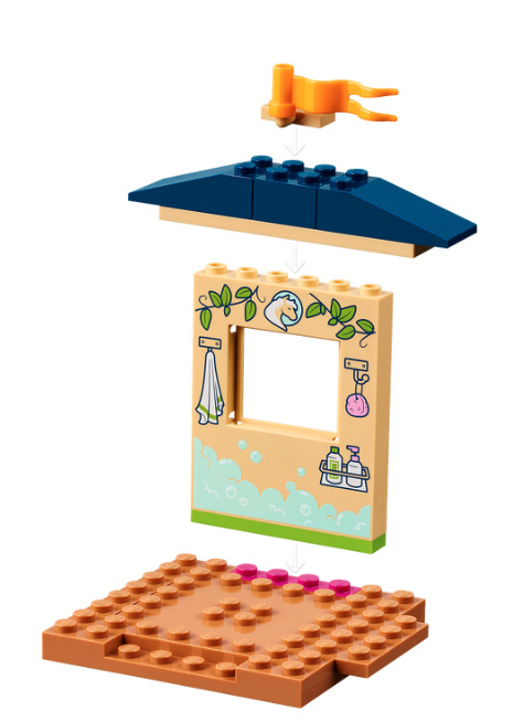 Lego FRIENDS 41696 Kąpiel dla kucyków w stajni