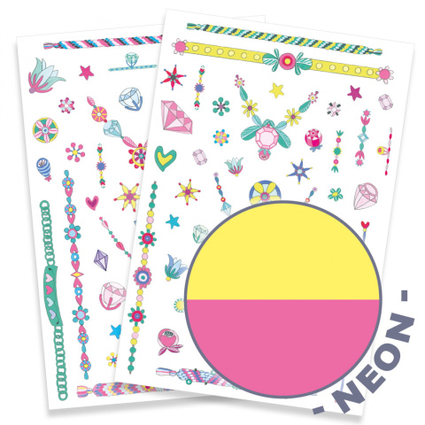 Djeco Tatuaże neonowe KLEJNOTY JENNI DJ09587