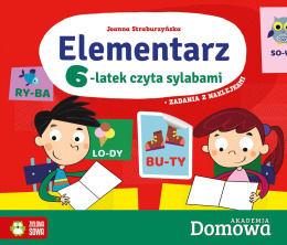 Domowa Akademia. Elementarz. 6-latek czyta sylabami Zielona Sowa