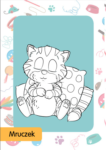 Kolorowanka z tatuażami - Kotki