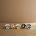 FRIGG Smoczek 0-6m Daisy Kauczuk Rose Gold - Rozmiar 1