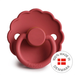 FRIGG Smoczek 0-6m Daisy Kauczuk Scarlet - Rozmiar 1