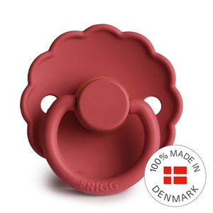 FRIGG Smoczek 0-6m Daisy Kauczuk Scarlet - Rozmiar 1