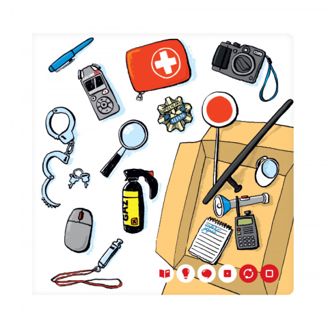 Albik Mini książka zawody Policjanci