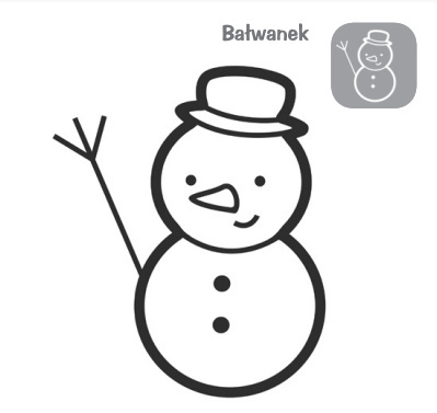 Kolorowanka dla Maluszków Gruba krecha + NAKLEJKI - BAŁWANEK