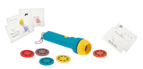 Moulin Roty Opowieści z książki lampka-projektor 711364