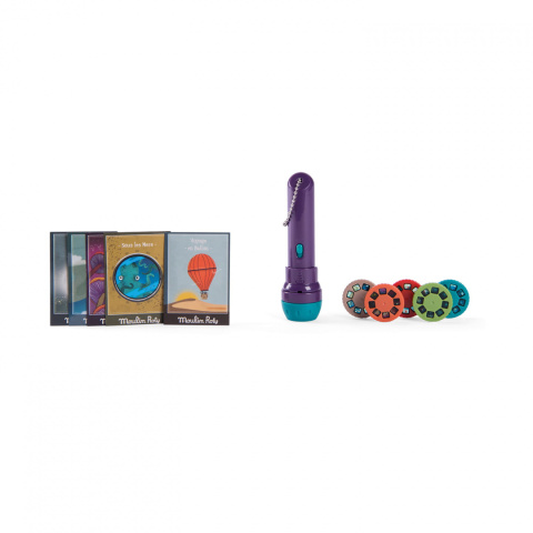 Moulin Roty Opowieści z książki lampka-projektor