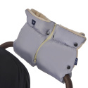 ZAFFIRO Dwuczęściowe Mufki 2w1 do wózka WEŁNA premium - GRAPHITE Cozy
