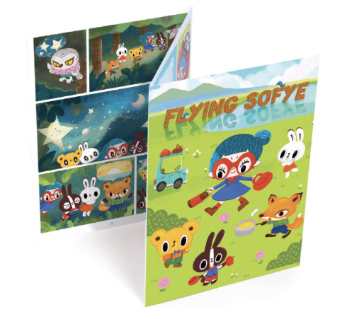 Djeco Zestaw kalkomanii - komiks LATAJĄCA SOFYE DJ09558