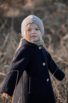 HUTTELiHUT Płaszczyk wełniany dla dziewczynki SITI Sand 8-10 lat