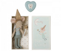Maileg Myszka Zębowa Wróżka w pudełku - Tooth fairy mouse in matchbox - Blue
